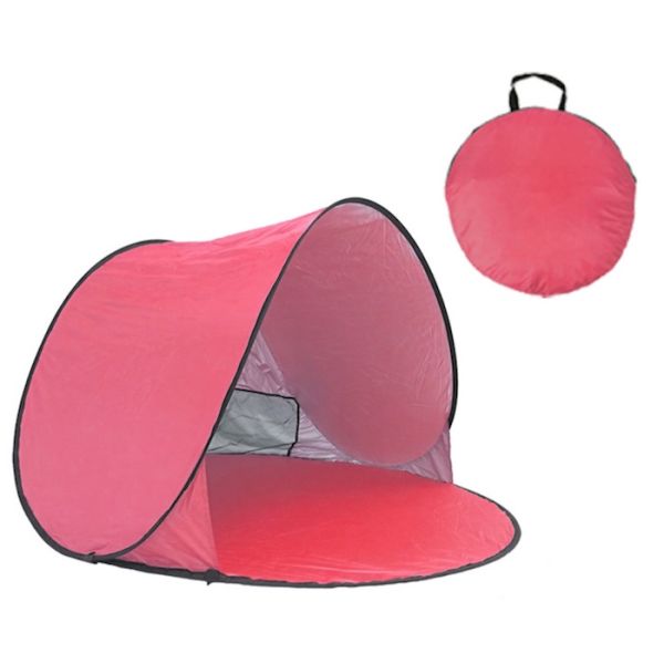 150*150*90CM Outdoor Waterproof Pop Up Canopy Tent Sunproof Silver Coated 190T Polyester Automatic Beach Shelter