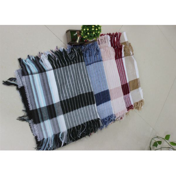 250g 180*83cm 100%Acrylic woven layers tassel  scarf  factory  keep warm fashion stripe hot sale new style poncho