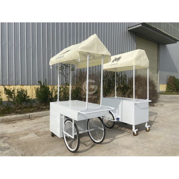 3 wheel Cargo Bike Street Food Delivery Bike Crepe Trailer High Standard Ice Cream Coffee Push Cart