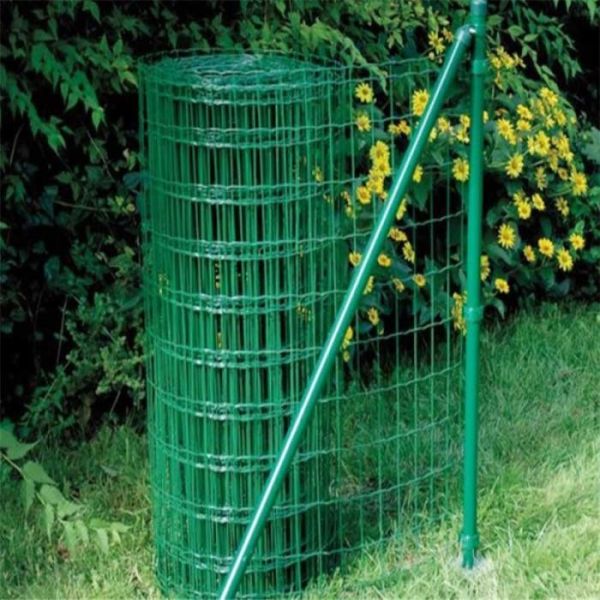 12 Gauge PVC Coated Welded Wire Mesh Fence Panels Square Hole Chain Link Mesh in Galvanized Iron Wire Welded Wire Mesh