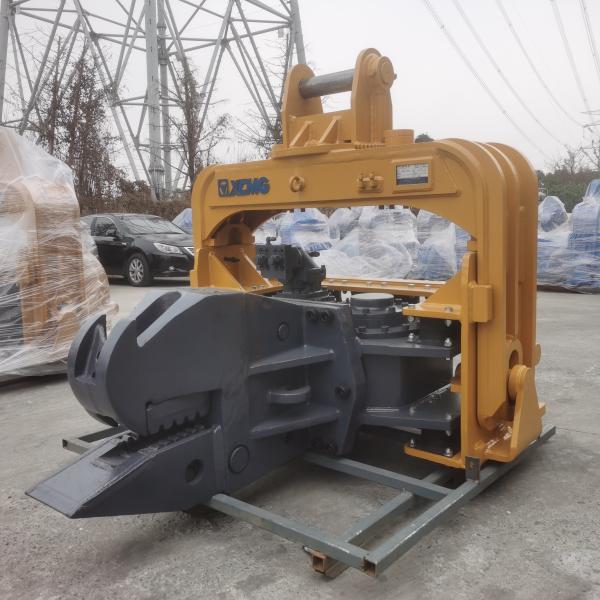 2500rpm Hydraulic Excavator Mounted Pile Driver For 8m Piling Depth