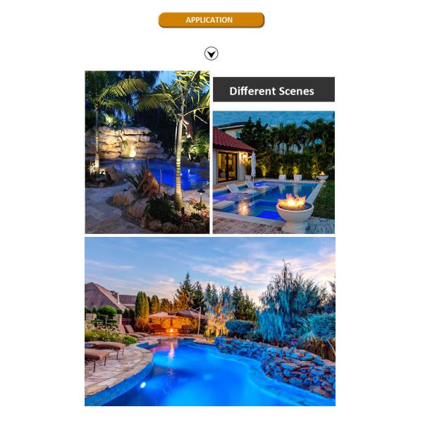 20 Вт IP68 Бассейн подводный свет 316 Нержавеющая сталь светодиодные подводные огни