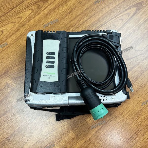 V5.3 Agriculture Construction Electronic Data Link EDL V3 Diagnostic kit Service Advisor EDL V3 scanner tool+CF19 Laptop