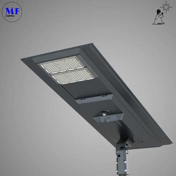 Sensor de movimento à prova d'água de exterior Lâmpada de poste solar Iluminação de rua de paisagem LED Luz solar de rua