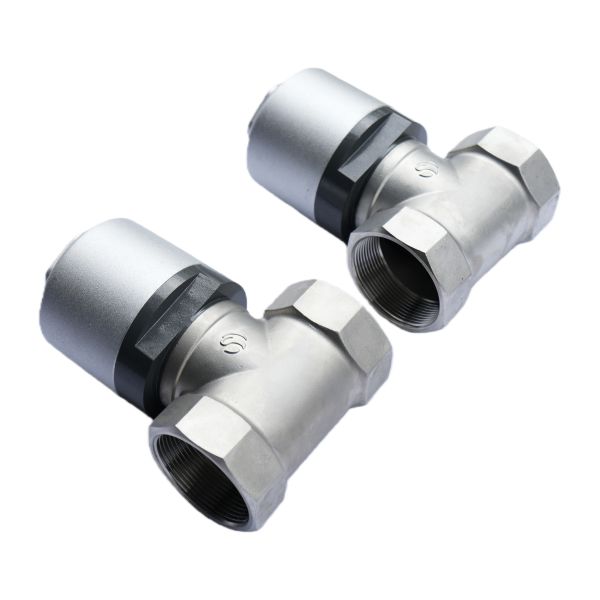 Vanne d'arrêt pour véhicule d'assainissement (vanne d'arrêt pneumatique) en acier inoxydable : contrôle du débit d'eau, avec fonction d'arrêt et de régulation