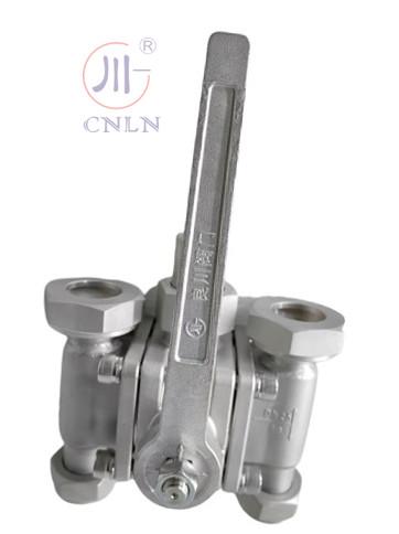 Low Temperature 5 Way Ball Valve DN25 SS304/SS316 For Liquid Gas
