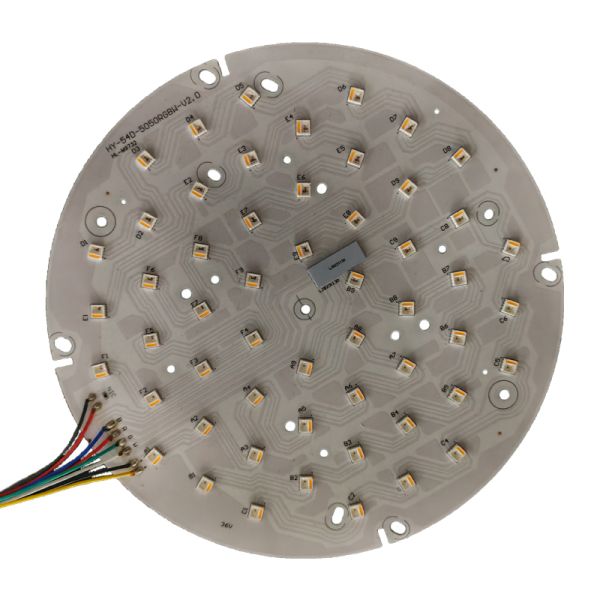 54*3W White RGBW LED Par Light Aluminum Plate For Stage Lighting