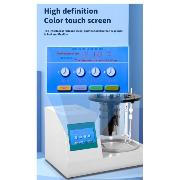 Дисплей LCD экрана касания Viscometer асфальта смазывая масла автоматический кинематический