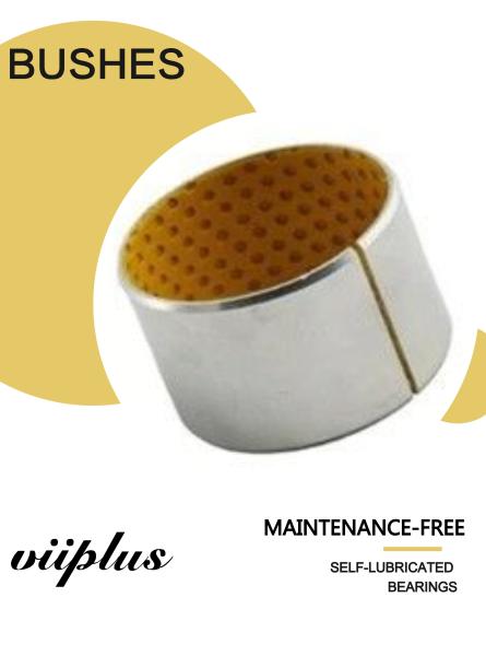 Rolled Bronze Yellow Pom Flanged Sleeve Bushing Boundary - Lubricating