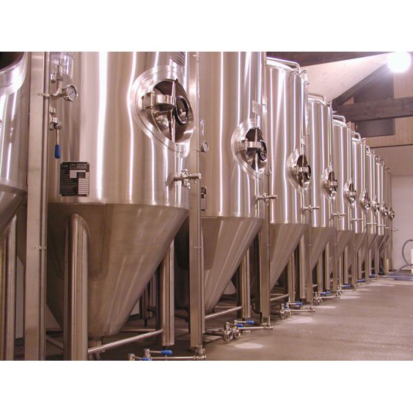500L Brewing Equipment Stainless Steel Fermentation Tank Steam Jacket Brew Kettle