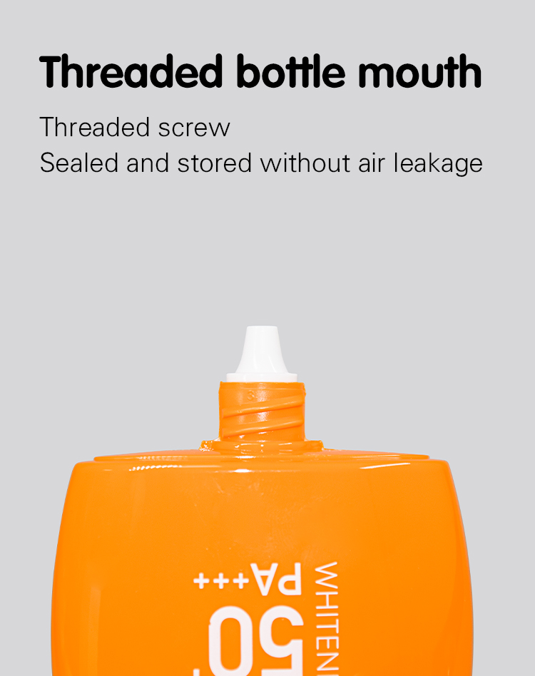 Оранжевый солнцезащитный крем для рук лосьон бутылка для ухода за кожей 50 мл упаковка UKL33E