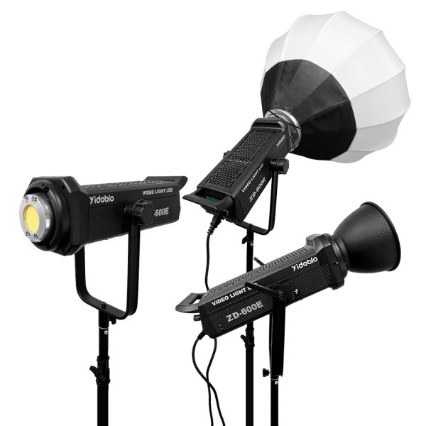 600w high power black large spotlight dual color temperature 2700k-7500k suitable for industrial lighting