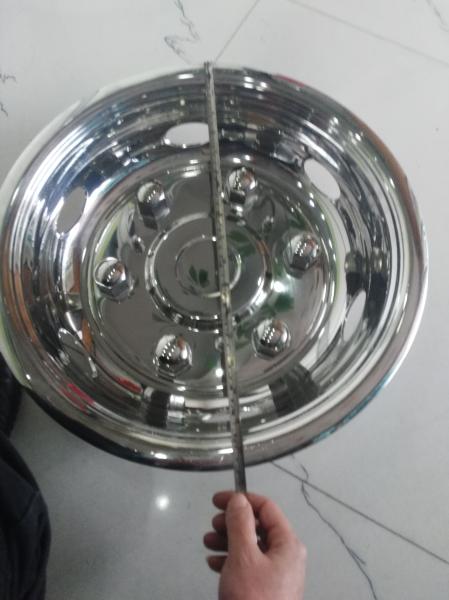 16 Inch Stainless Steel Wheel Covers , Durable Universal Bus Wheel Simulators