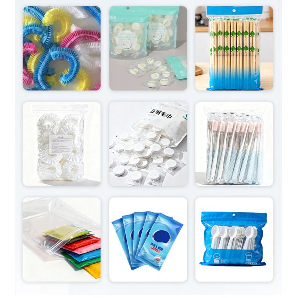 Plastic Fork Automatic Packing Machine Shower Cap Packaging Machine Multihead Weigher Packaging System