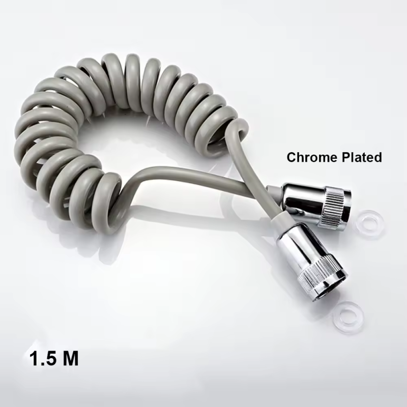 Modern Lizhen Hwa.Eng Household Bathroom Toilet Handheld Bidet Sprayer 1.5 2 3 M Multi Color Spring Tube Pu Spiral Bidet Hose