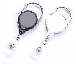 Custom Double-Sided Sublimation Lanyard Clips Heat Transfer Keychain Clip For ID