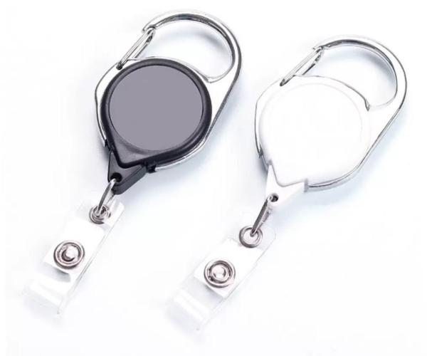 Custom Double-Sided Sublimation Lanyard Clips Heat Transfer Keychain Clip For ID Badges Keys Backpacks
