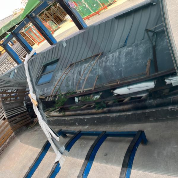 Black Toughened Glass 3mm 4mm 5mm 6mm Safety Shape Custom Bent Glass Large Size Toughened Tinted Glass For Decorative / Curtain Wall