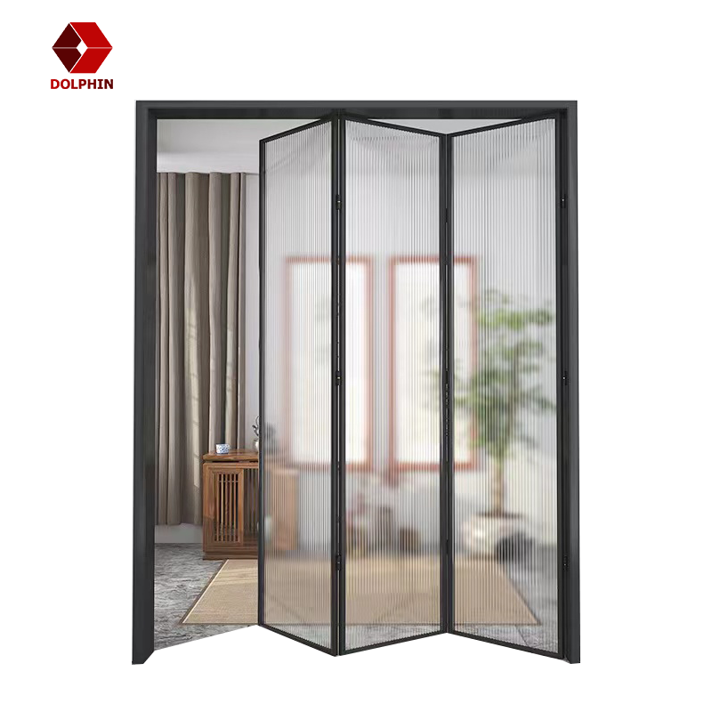 Двери Electrophresis створки Bi двери складчатости высокого следа алюминиевые для балкона