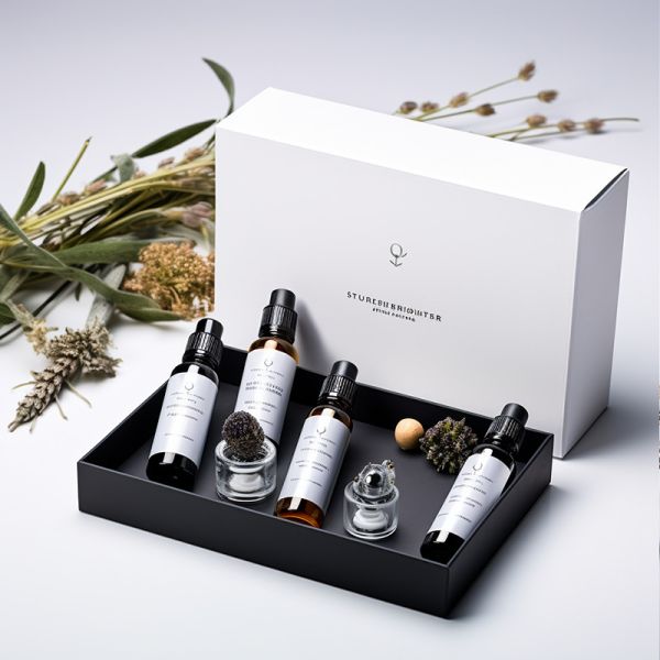 Paper Cosmetic Packaging Paper Box，Perfume Packaging Gift Boxes Customized White MOQ 1000pcs