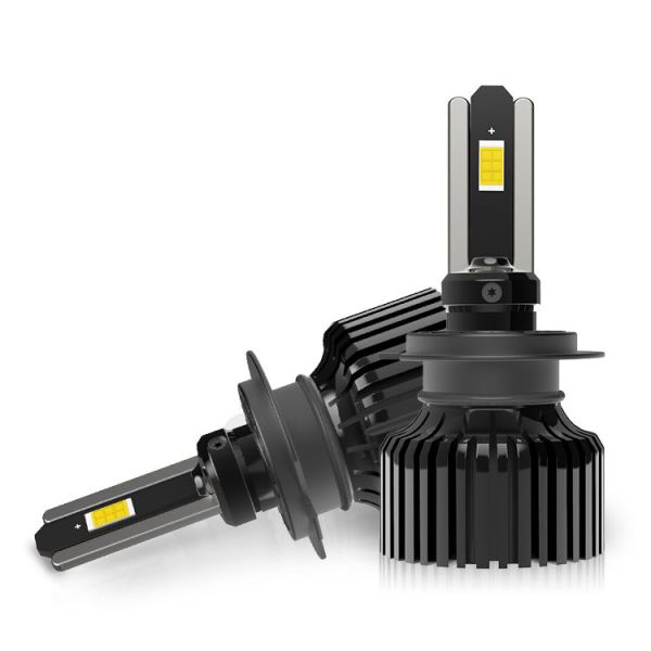 120 Watt H7 LED Headlight Bulb Universal Auto Lighting System New Alloy Brass Front Lamp 6500K 9000LM 24V YOUCHESHI 24-Month