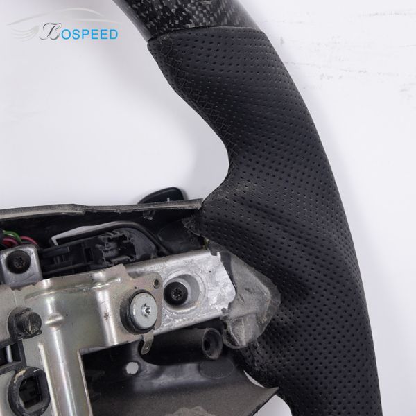 F150 LED Display Real Carbon Fiber Steering Wheel Gloss Black Ford