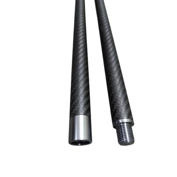 Poids léger Poteaux télescopiques en fibre de carbone Poteaux d'extension pour outils de sport