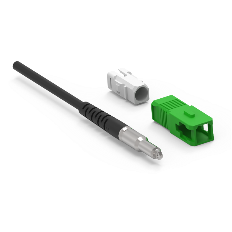 Pullable MTC-SC Through-wall Bullet SCAPC pre-connectorized FTTH Drop patch cord