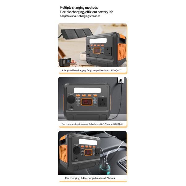 Convenient 600W solar energy generator  Mobile Power Supply For Solar Generator And Energy Storage