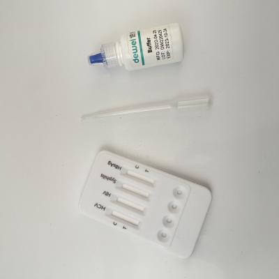 Blood Combo Rapid Test Kit For Hepatitis B Virus HBsAg HCV HIV AIDS Syphilis TP