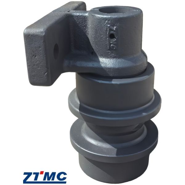 HD700 Excavator Carrier Roller - 50Mn Alloy Steel Top Roller with HRC 50-55 Hardness and Double Conical Seals
