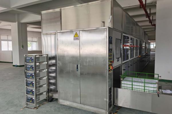 40KHz Spray Cleaning Machine 8 Tanks Automatic Ultrasonic Cleaner 80KW