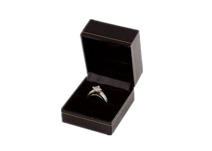 Luxury Printed Paper Ring Holder Box, Square Jewelry Storage Box Экологически чистый