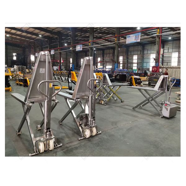 SINOLIFT EHLT10S-II Stainless Steel High Lift Hydraulic Pallet Truck | 304 Stainless Steel | 800mm Max Lift | For Food, Chemical, Medical Industries