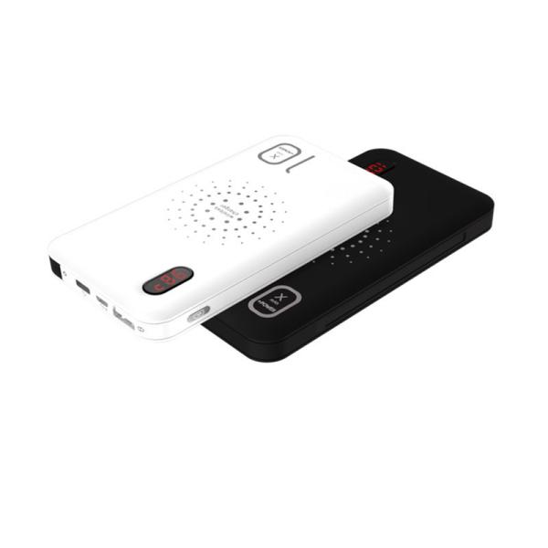 Best Selling Wireless Power Bank With Built-in 3-IN-1 Cable 10000mAh LCD Screen OEM Mobile Charger Powerbank