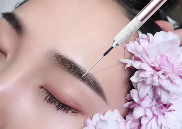 Multiple Colour Semi Permanent Eyebrow Tattoo Pen Round Lock Needle