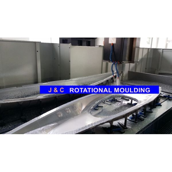 Roto Molded Plastic Kayak Aluminum Rotational Mold , LLDPE Roto Molded Dinghy