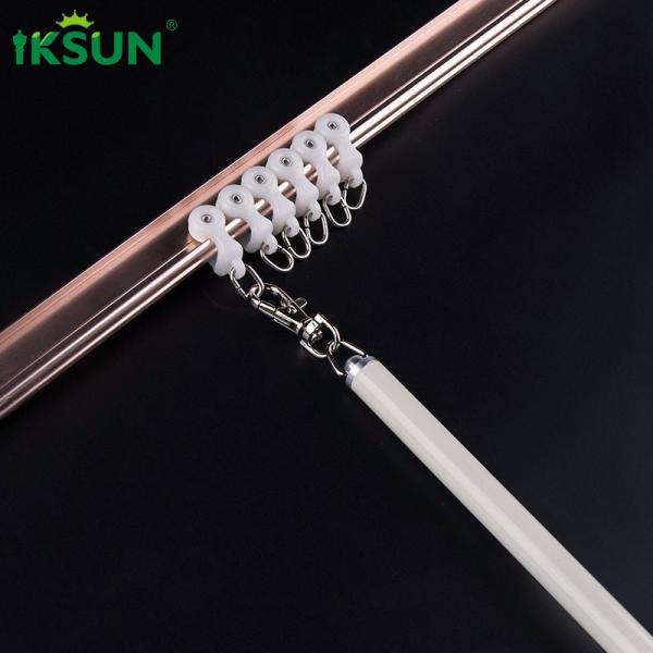 Powder Coating Curtain Draw Rods Wands For Drapery 1.2m 1.3m