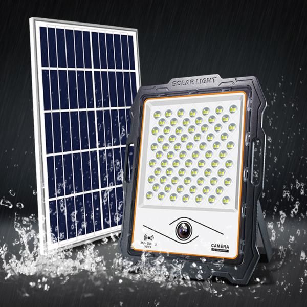 100w 200w 300w 400w Solar Powered LED Street Lights WIFI 4G Control CCTV Camera