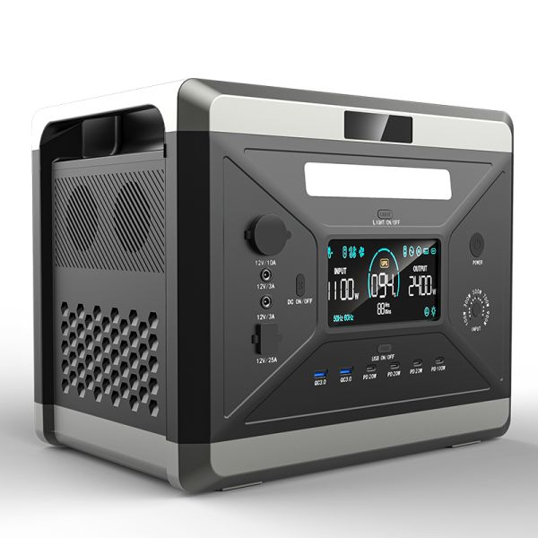 MPPT 2400W solar energy generator Camping Power Supply For Camping And Emergency Backup