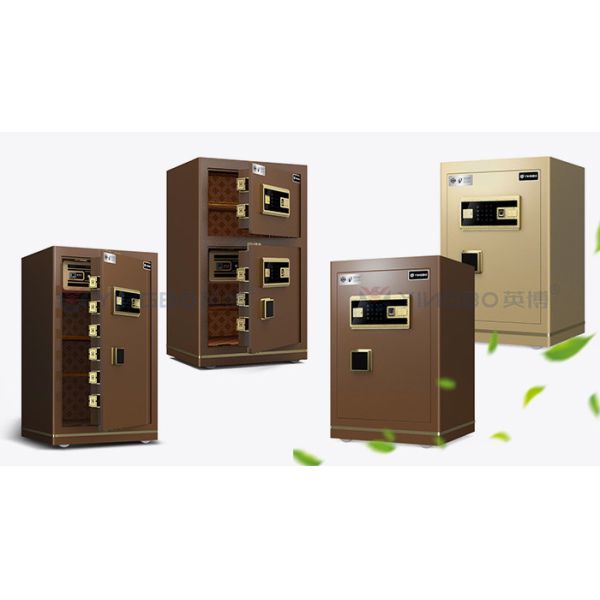 Dual Alarm Office Small Safe Deposit Box OEM H600mm Smart Fingerprint Lock