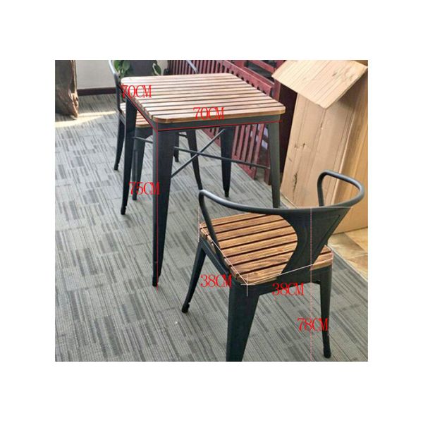 Простой современный твердый деревянный на открытом воздухе набор стула таблицы балкона мебели для Адвокатуры кафа отдыха