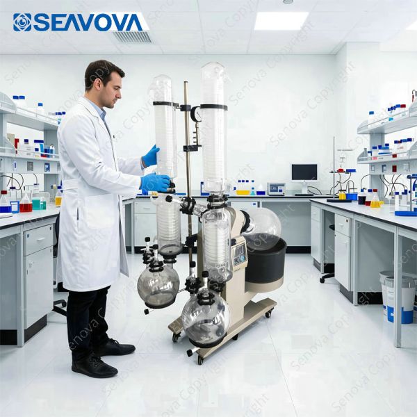 Electric Lifting 10L Rotary Evaporator Dual Set Up Rotary Vacuum Distiller