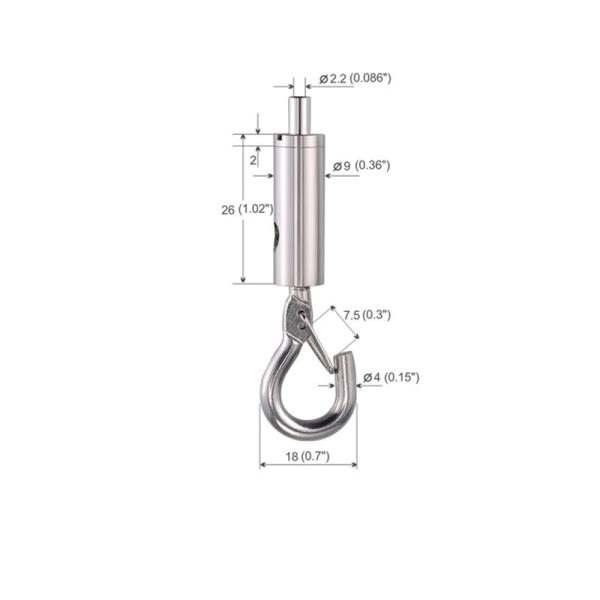 Hook Sign Billboard Brass Adjustable Cable Gripper For Hanging System