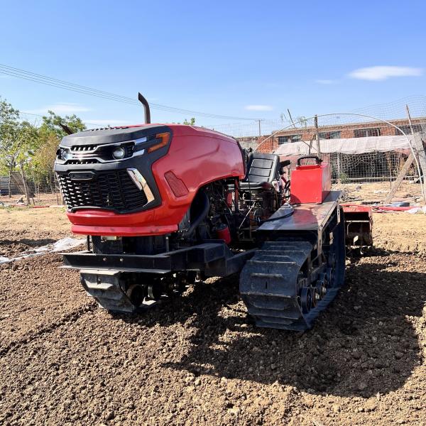 Multifunction Compact Crawler Tractor Farm Equipment With Loader And Backhoe