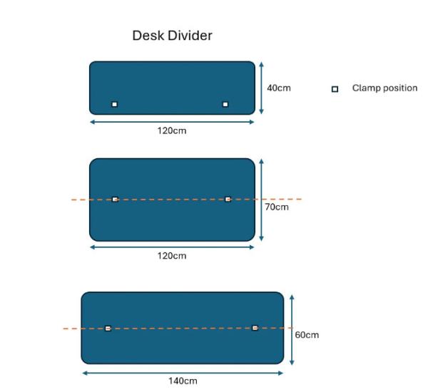 PET Felt 24mm Thickness Desk Acoustic Dividers Customized For Office Privacy