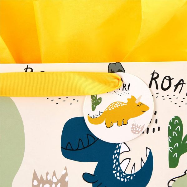 Поставки для детей Детские мультфильмы Печатные подарки Упаковка Бумажная сумка для покупок со складной формой