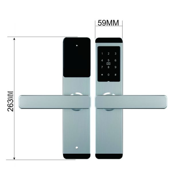 Толщины замка 50mm WiFi SS DC6V AA замок цифров умной биометрической Keyless