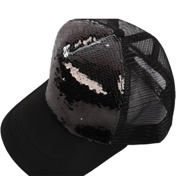 Customized Sequin Sublimation Baseball Cap For Photo Printing