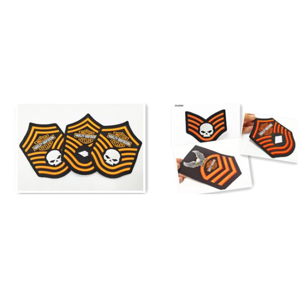 Классический вышитый эполет заплат вышивки войск 3Д шьет на значках